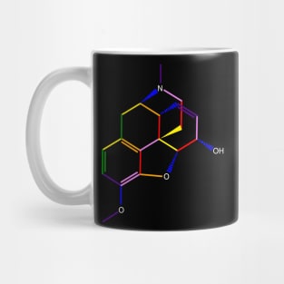 Codeine Molecule Rainbow Chemistry Mug